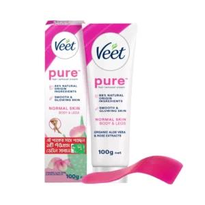 Veet Pure Hair Removal Cream (Free Dettol Original Soap 75 gm)